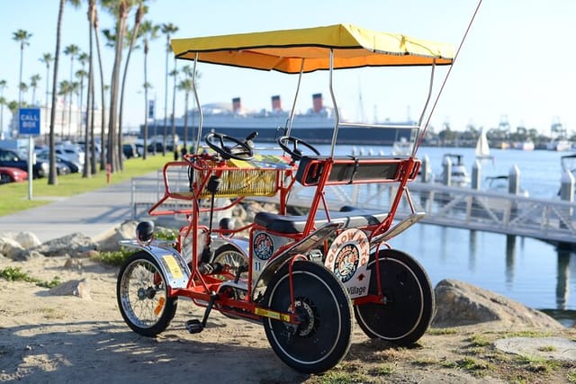  4-Wheel Surrey Cycle Rental in Long Beach Shoreline Village - Photo 1 of 6